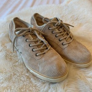 Ugg fur lined perforated sneaker
